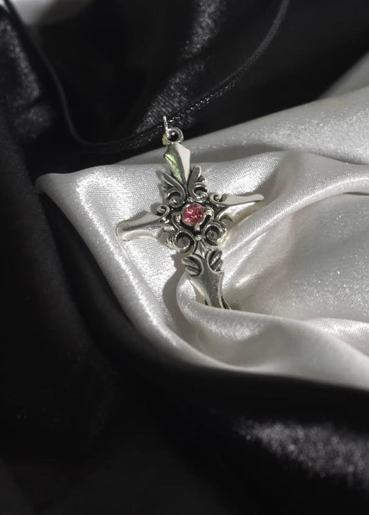 Pink Gem Cross