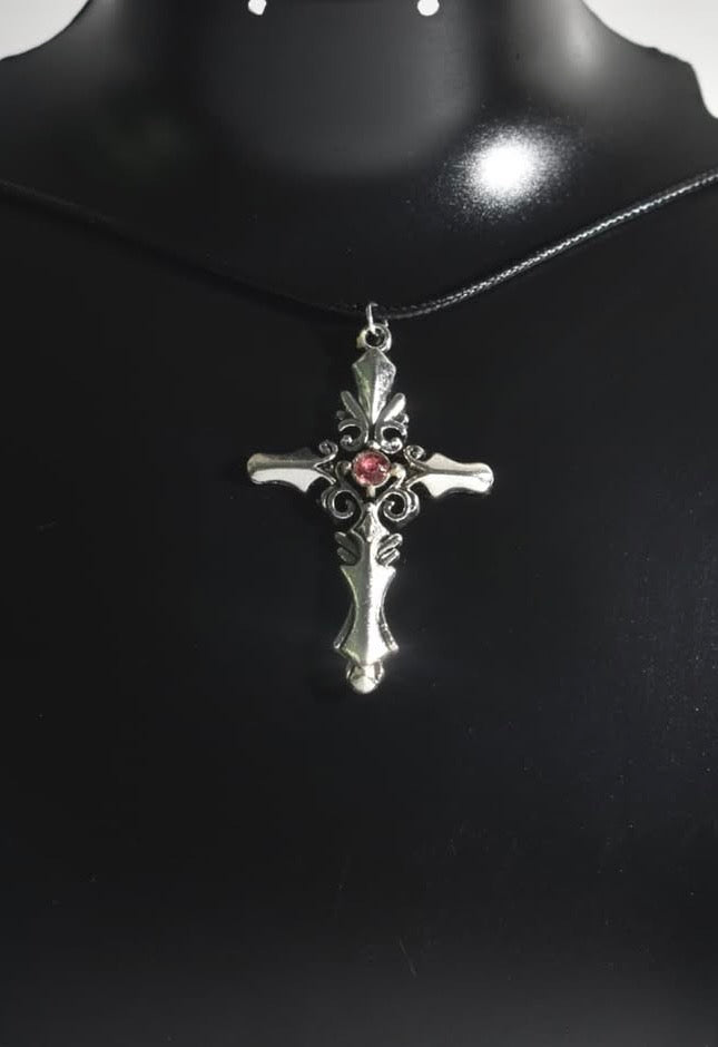 Pink Gem Cross